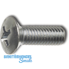 ~ISO7047 4.8 M 4x 16 Phillips KS verzinkt Linsensenkkopfschraube (DIN966A)