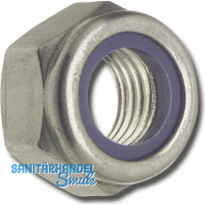 DIN 985 M 8 Edelstahl A4 Sicherungsmutter niedrige Form mit Polyamideinlage