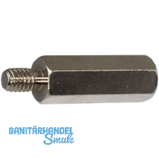 Distanzhalter M 3x10 Innen-/Aussengewinde Messing vernickelt