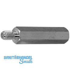 Distanzhalter M3x10 Innen-/Aussengewinde verzinkt-blau Distanzhalter M3x10 Innen-/Aussengewinde verzinkt-blau