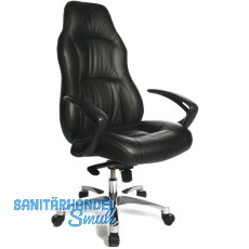 TOPSTAR Drehstuhl RS 1; Echtleder/Kunstleder schwarz