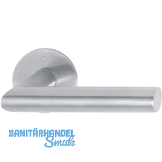 HOPPE Drcker AMSTERDAM auf runder Drckerrosette, TS35 - 45, Edelstahl matt