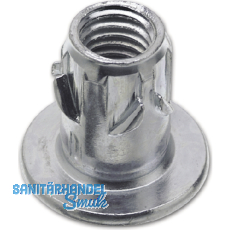 Einschlagmuffen M 8x16 Kopf- 19 verzinkt mit Bund