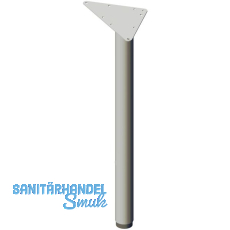 C 3000 Tischgestell Einzelfu,  60 mm; H: 655-775mm; anthrazitgrau RAL 7016