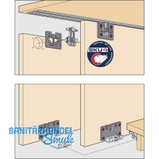 EKU CLIPO 26 H MS Beschlgegarnitur, 2 Tren