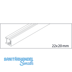 EKU REGAL - B - Laufschiene 2500, Alu eloxiert