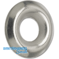 Fassonscheibe 4.1x13 Eisen vernickelt für Senkschrauben Fassonscheibe 4.1x13 Eisen vernickelt für Senkschrauben