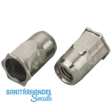 Mikromutter Teilsechskant Rundschaft offen M 5x14.0 Edelstahl