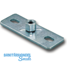 FISCHER GPL M 8 Grundplatte verzinkt-blau mit Langlcher