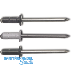 GESIPA Poly Grip Mehrbereichsniete Grossflachkopf 4.0x10 Alu/Edelstahl RAL 6005