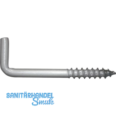 Schraubhaken mit Holzgewinde 2.3x25 Stahl verzinkt-blau