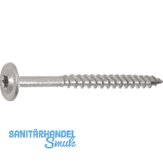 Holzbauschraube Tellerkopf 6.0x160 Teilgewinde Torx 25 Edelstahl A2 m. Zulassung