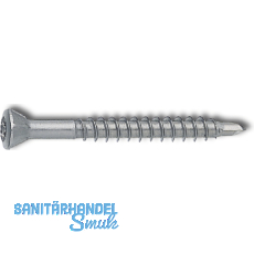 Holzbohrschraube 3.2x 35 Torx 10 verzinkt-blau mit Zierkopf