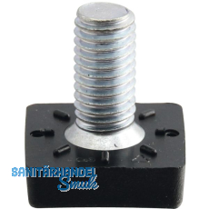 Hhenverstellschraube mit quadratischem Teller und Gewinde M8 x 15