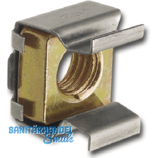 Kfigmutter M 6 R083-25 Kfig: Edelstahl 1.4310, Mutter: Stahl verzinkt