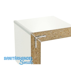 Korpus-Eckverbinderprofil 5000 mm fr Holzstrke 19 mm, natur eloxiert