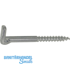 Kreuzschlitzschraubhaken mit Holzgewinde 5.2x 50 verzinkt-blau