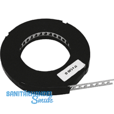 Lochband 25mm verzinkt 10 Meter auf einer Rolle in Plastikbox Lochband 25mm verzinkt 10 Meter auf einer Rolle in Plastikbox