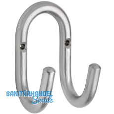 Mantelhaken Nora Breite 51 mm, Hhe 87 mm, Stahl unbehandelt