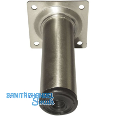 Mbelfu Rundrohr  30 mm, Lnge 500 mm, Stahl verchromt