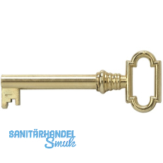 JuNie Mbelschlssel 1, Bartbreite 8 mm, Barthhe 8 mm, vermessingt