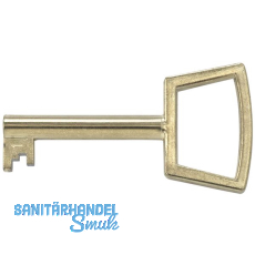 JuNie Mbelschlssel 3, Bartbreite 8 mm, Barthhe 8 mm, vermessingt