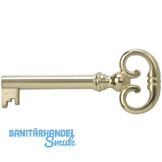 JuNie Mbelschlssel 4, Bartbreite 8 mm, Barthhe 8 mm, vermessingt