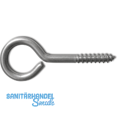 Ringschraube mit Holzgewinde 4.4x40 Edelstahl A2