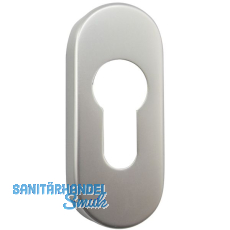 GRUNDMANN Zylinderrosette PZ, GEOS, 30 x 72 x 8, Alu silber elox