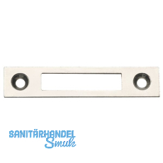 Schlieblech eckig, 60x12 mm, Stahl vernickelt