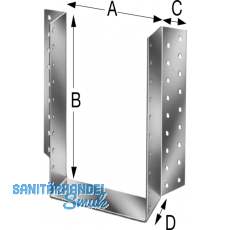 SIMPSON Balkenschuh BSD 180x280 feuerverzinkt aussenliegend mit Zulassung