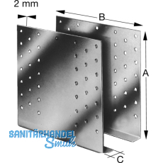 SIMPSON Gerberverbinder GERW 260-B feuerverzinkt mit Zulassung