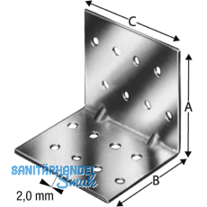 SIMPSON Winkelverbinder AF 90265 feuerverzinkt SIMPSON Winkelverbinder AF 90265 feuerverzinkt