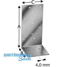 SIMPSON Winkelverbinder AJ 80416 feuerverzinkt mit Zulassung