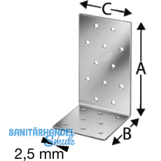 SIMPSON Winkelverbinder ANPS 60x 60x2.0x 40 feuerverzinkt ( ANPS206640 )