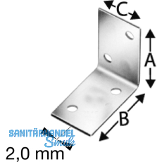 SIMPSON Winkelverbinder ANPS 40x 60x2.0x 25 feuerverzinkt ( ANPS204625 )