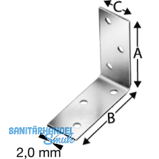 SIMPSON Winkelverbinder ANPS 40x 60x2.0x 25 feuerverzinkt ( ANPS204625 )