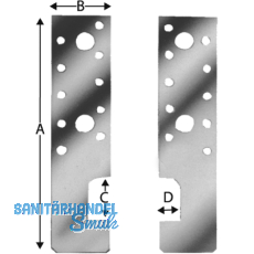 SIMPSON Anker HE 135-B feuerverzinkt mit Zulassung