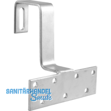 Standard Solardachhaken 150x50x5 mm Edelstahl A2 Oberflche Sandgestrahlt