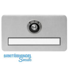 SOLIDO Namensschild m. Trgucker S, 120x70x6, Linse 170,TS 31-43 mm,Edst. matt