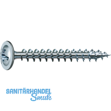 SPAX Rckwandschraube 4.0x 25 Vollgewinde Pozidriv 2 verzinkt-blau