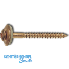 Spenglerschraube 4.5x 25 TX20 Edelstahl A2 verkupfert mit Dichtscheibe  15mm