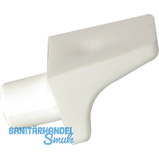 Steckbodentrger Winkel 2, Bohr  6 mm, Kunststoff wei, VPE 100 ST