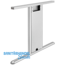 T 3000 Tischgestell Seitenteil (li/re) T- Fu; H: 712mm; T:750mm; RAL 9006 Tiger