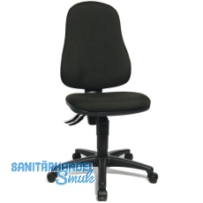 TOPSTAR Drehstuhl Point 60 ohne Armlehnen, Bezug Stoff schwarz