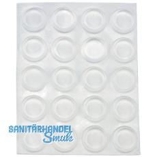 SECOTEC Transchlagdmpfer zum Aufkleben 8 mm Kunststoff transparent SB-50 BL4