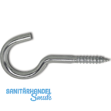 Wscheleinenhaken mit Holzgewinde 4.7x 65 verzinkt-blau