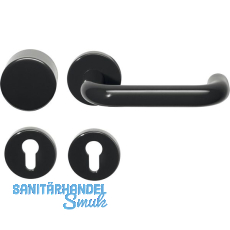 HEWI Wechselgarnitur 111.23 R/122.23 - auf Rosette PZ tiefschwarz