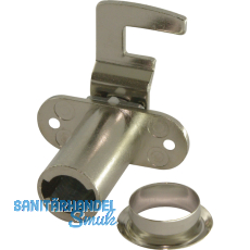 HEKNA 542 Zylinder-Hebelschloss, links, Schliehebel gekrpft, L 34 mm, Zamak