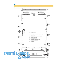 MACO SKB-S/SE/Z/PAS Profil-Set Gr.1, FFB 620-900 mm, L=1930 mm, silber